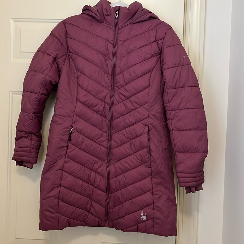 Spyder Women's Boundless Tulipwood Long Puffer Coat/NWT/M - Picture 15 of 16